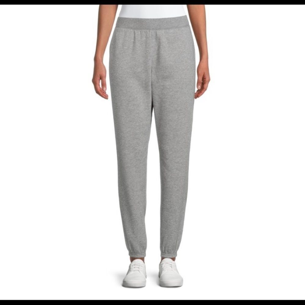 Time & Tru Women's Core Fleece Cinch Pants Loungewear with Pockets